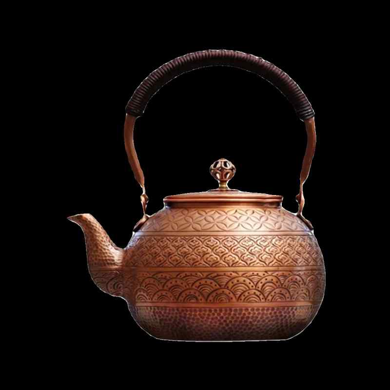 湯わかし 湯わかし ティーポット 急須 身寄り用 銅製 茶道具 茶器 付属品 余暇活動 レトロ 朦々たる 分かりやすい 今めかしい お茶ひと休み おもてなし 1.2L 飛び切り感