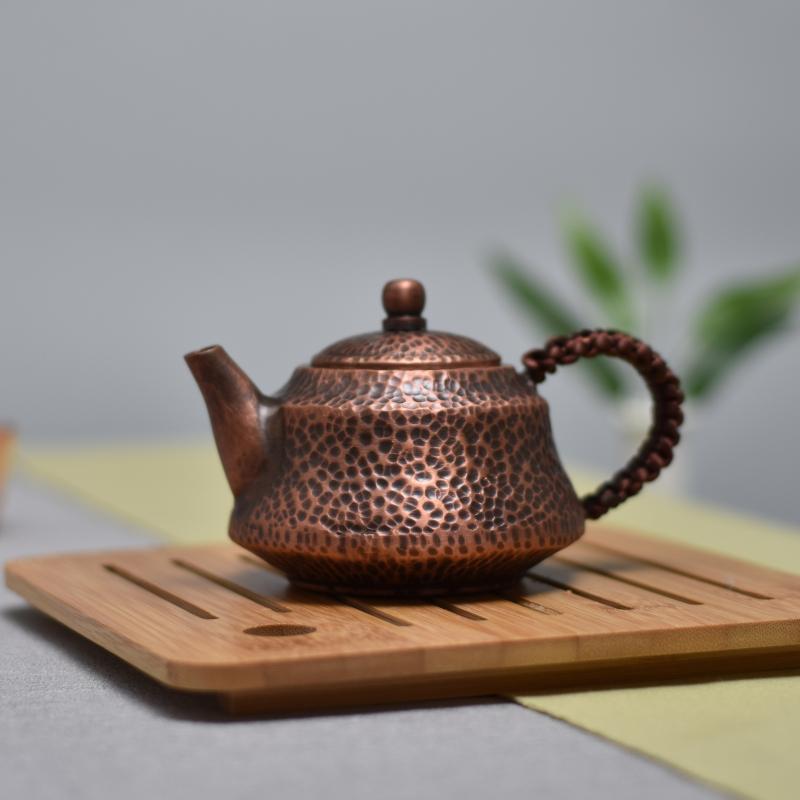 急須 やかん ケトル ティーポット 茶道具 茶器 アクセサリー 趣味 レトロ カンフーティー 家庭用 銅製 伝統工芸 ギフト キッチン用品 高級感 ティータイム