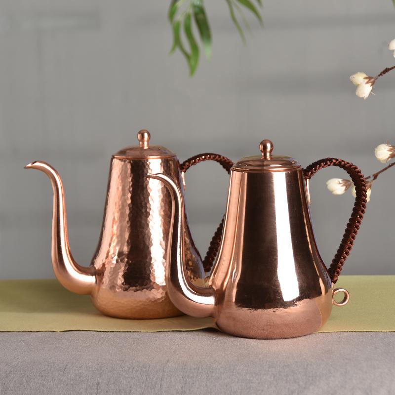湯わかし 湯わかし 茶道具 茶器 付属品 余暇活動 レトロ 銅製 コーヒーポット 珈琲ドリップ 水さし 飛び切り感 窈窕たる 分かりやすい 心ゆかしい おもてなし