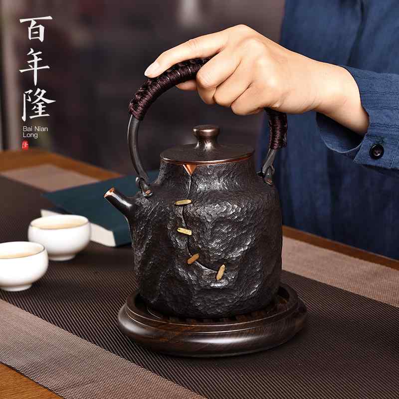 ティーポット 湯沸かし 湯沸かし 茶道具 茶器 レトロ 銅製 ハイエンド 雅びやか 言い慣わし芸術 特殊 手持ち部分付き添い人 余暇活動 奥ゆかしい 御厨子所物の具 差し上げ物
