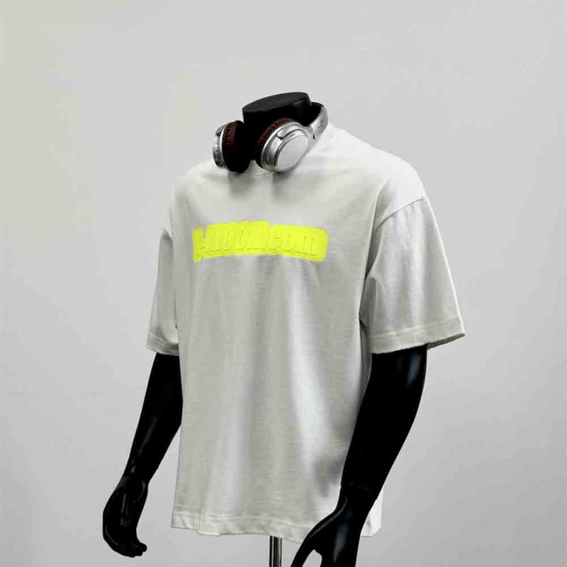 Tシャツ トップス プリント 厚手コットン 半袖 夏 ユニセックス ゆったり スポーティ カジュアル デイリー レジャー リゾート 休日 メンズ レディース