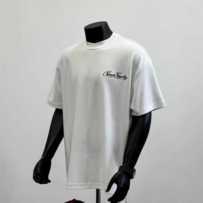 Tシャツ トップス ワンポイント 厚手 半袖 夏 ユニセックス ゆったり スポーティ カジュアル デイリー レジャー リゾート 休日 メンズ レディース