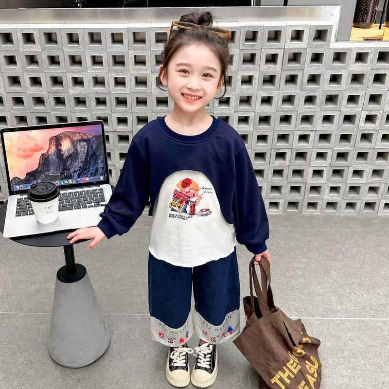 スウェットシャツ トレーナー トップス パンツ ズボン キッズ 子供 おしゃれ ファッション 女の子 セットアップ 春秋 赤ちゃん用品 カジュアル デイリー 4,455円