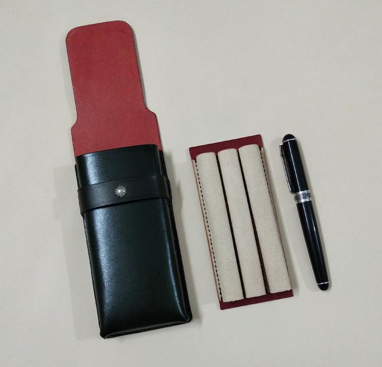ペンケース 文房具 レザー コンパクト オフィス ビジネス 学生 文具 シンプル 雑貨 おしゃれ ギフト ユニセックス