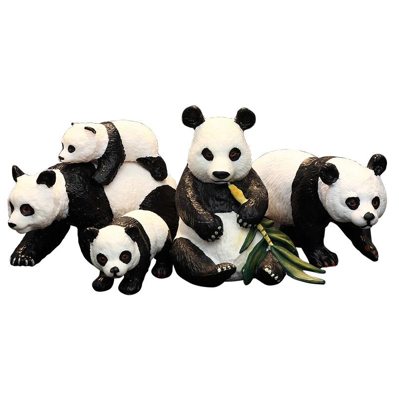 楽天市場】パンダ 模型 動物フィギュア 7体セット : ディスプレイ