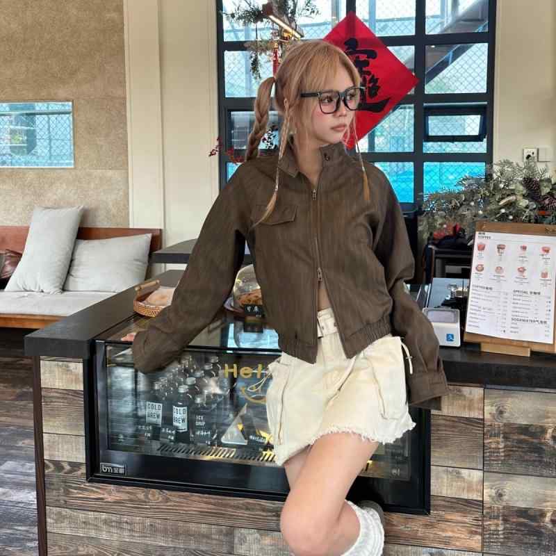 ジャケット ジャンバー ダブルジップ 春 スマートカジュアル クール 通勤 通学 ショッピング 休日 万能コーデ レディース ガールズ｜ラ・グラーヌ 8,127円