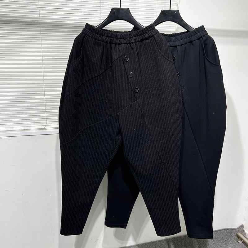 サルエルパンツ ジョガー ダーク ファッション シンプル レトロ パンツ メンズ ヒップホップ スリム見え ズボン ボトムス シンプル ウエストゴム ゆったり 動きやすい ストリート ルーズ モード ｜ラ・グラーヌ