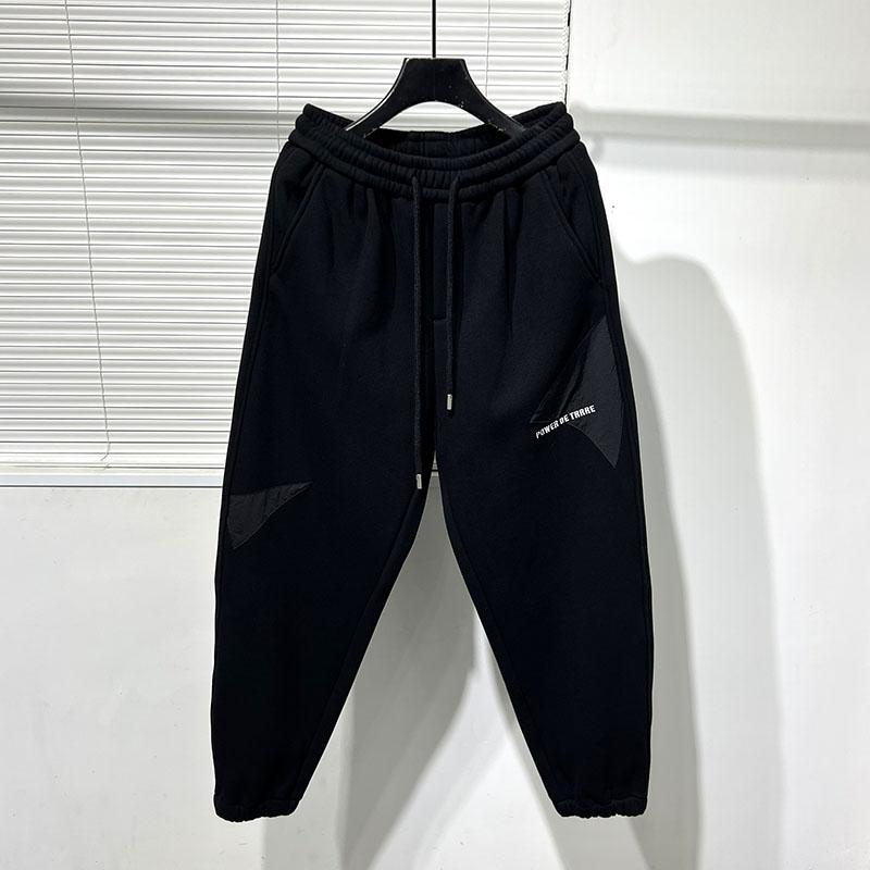 ジョガーパンツ 作業着 ダーク 不規則 スプライシング 厚手 伸縮性 メンズ 万能 スウェットパンツ ズボン ボトムス ストリート スタイリッシュ ウエストゴム ゆったり ヒップホップ|ラ・グラーヌ
