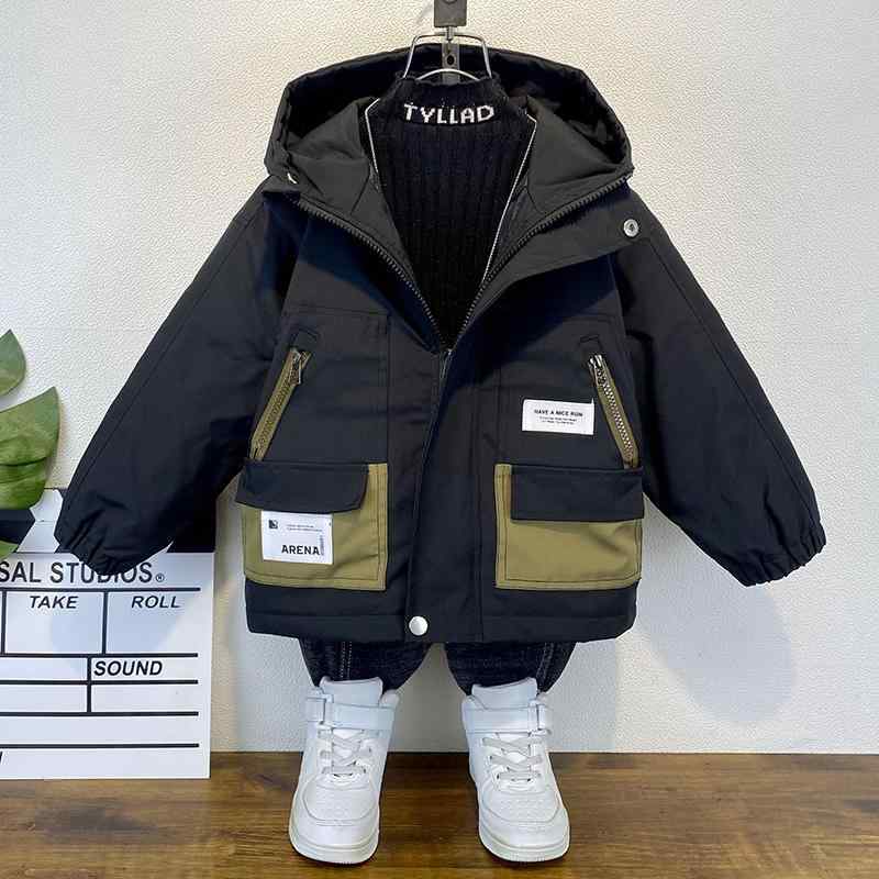 男の子 厚手 秋冬 ジャケット 子供 暖かい コットン ウェア トップス ベビー パイ 韓国 キッズ アウター おしゃれ