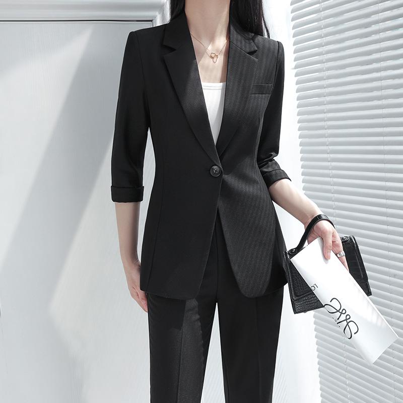 レディース 七分袖 ジャケット 夏 薄手 長袖 フォーマル 高級感 仕事服 大人 女性 洗練 きちっと感 カジュアル スタイリッシュ