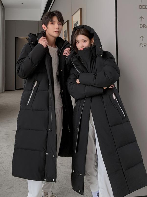 ファッション ジャケット コート ジャンパー ロング フード付き 厚手 暖かい 衣料品 保護 外出 防風 防寒 男女兼用 冬 屋外|ラ・グラーヌ