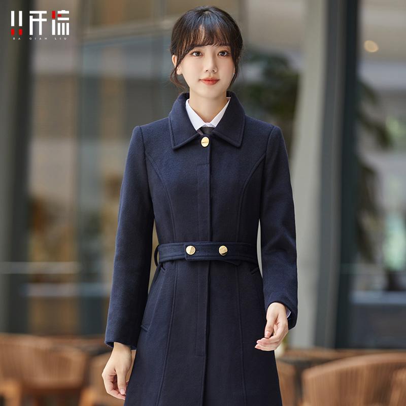 ビジネス コート 厚手 作業着 ウール コート 冬服 ホテル フロント 銀行 マネージャー 店舗 プロ 裏地付き メンズ レディース エレガント おしゃれ シンプル ウール生地｜ラ・グラーヌ
