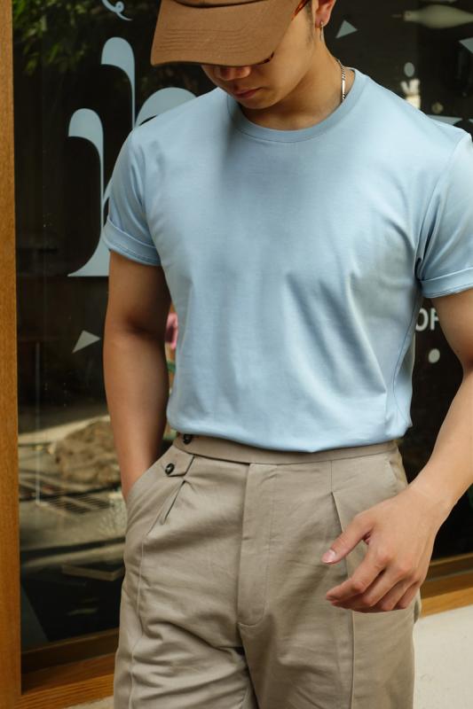 ボーイズ メンズ Tシャツ 半袖 コットン100 夏 ソフトタッチ 無地 シンプル カジュアル デイリー レジャー リゾート 休日 紳士服｜ラ・グラーヌ