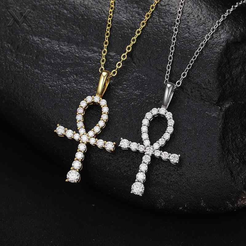 夏 メンズ レディース シルバー クロス 十字架 ペンダント ネックレス チェーン アクセサリー ファッション アクセント ユニセックス