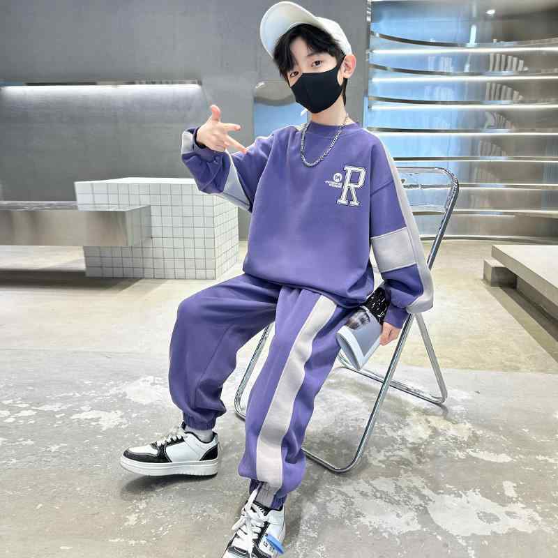 子供服 キッズ 男の子 セットアップ 春秋 スウェットシャツ ズボン スポーツウェア 中高学年 カジュアル スタイリッシュ