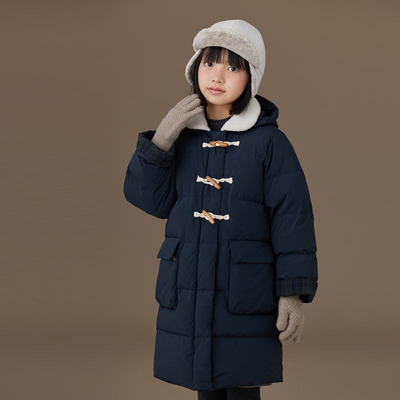 ちびっ子服 キッズ 流行り物 冬 ネイビーブルー 落ちこむ 上衣 朦々たる 生あたたかい 真っただ中丈 お坊っちゃん お嬢さん 心地よい アウター 通学 防寒