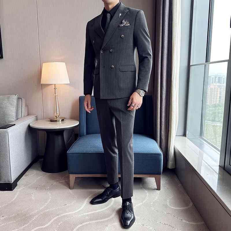 メンズ スーツ セット スタイリッシュ ジャケット ブレザー スリーピース ズボン パンツ ロング シャツ ベスト 秋 洗練 大人 男性 おしゃれ ビジネス カジュアル フォーマル オフィス パーティー 紳士服