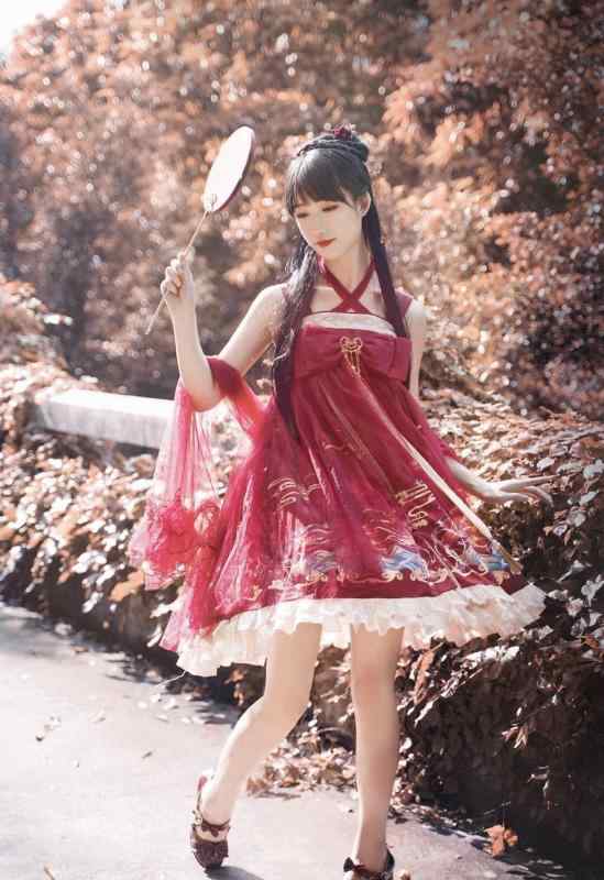 ファッション ロリータ ドレス ワンピース スリム ガール チャイナ風 スカート レース 女性 かわいい 衣料品 夏 レディース|ラ・グラーヌ