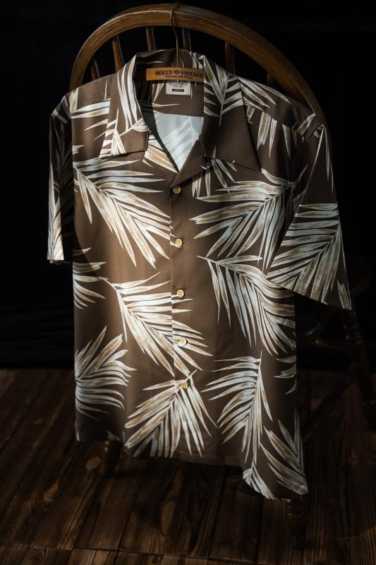 アロハシャツ トップス アメカジ メンズ シャツ カジュアルシャツ 半袖 ヤシの木 夏 ゆったり レジャー リゾート 休日 ビーチ 薄手 おしゃれ カジュアル