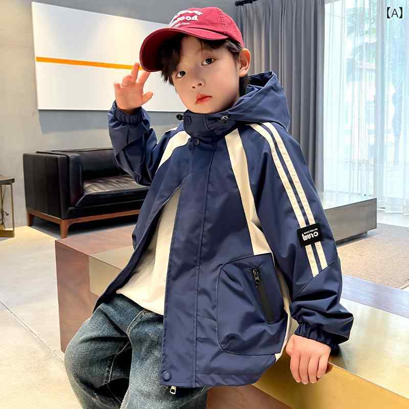 キッズ 男の子 女の子 ジャケット フード付き コート 春秋 速乾 アウトドア 中学生 子供用 多機能 スポーツ キャンプ 通学 おしゃれ