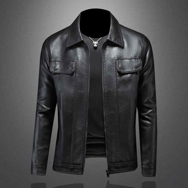 メンズ 春秋 バイクジャケット レザージャケット 革ジャン 男性用 フェイクレザー ライダース バイカー ツーリング カジュアル おしゃれ トレンディ
