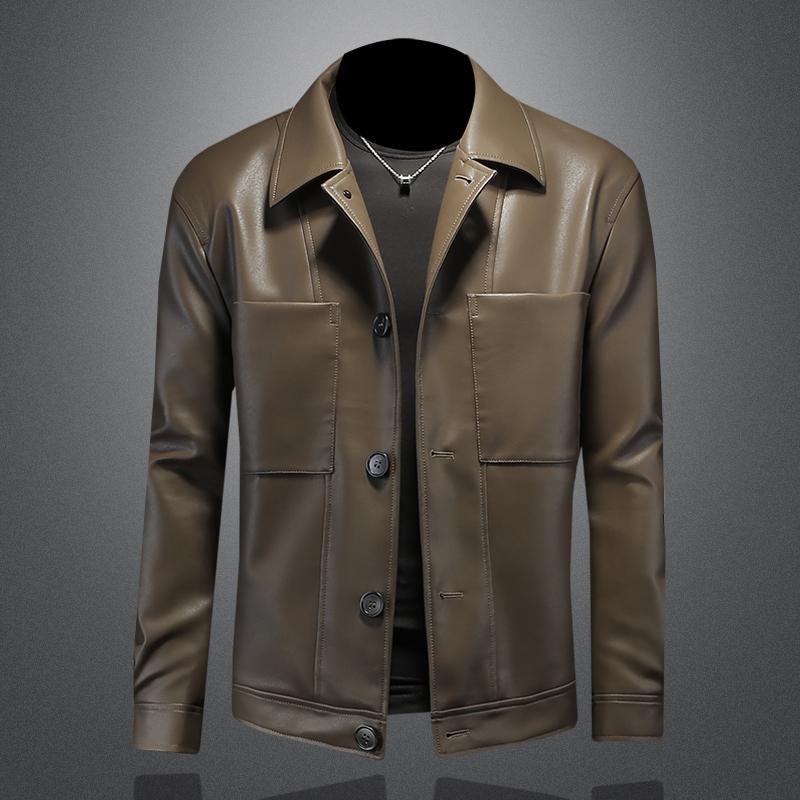 紳士服 メンズ ソフトレザージャケット ライダース バイカー ツーリング レザージャケット 革ジャン フェイクレザー 春秋 カジュアル おしゃれ トレンディ