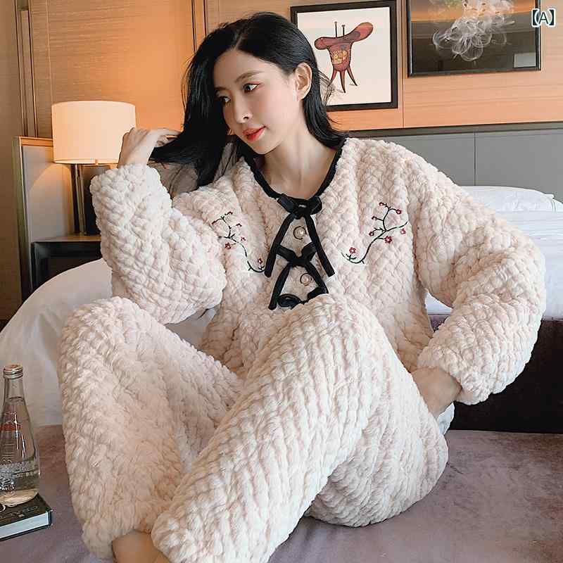 パジャマ ルームウェア レディース 婦人服 女性用 部屋着 かわいい おしゃれ リラックス キルティング 冬 厚手 暖かい ホーム 大きいサイズ セットアップ｜ラ・グラーヌ