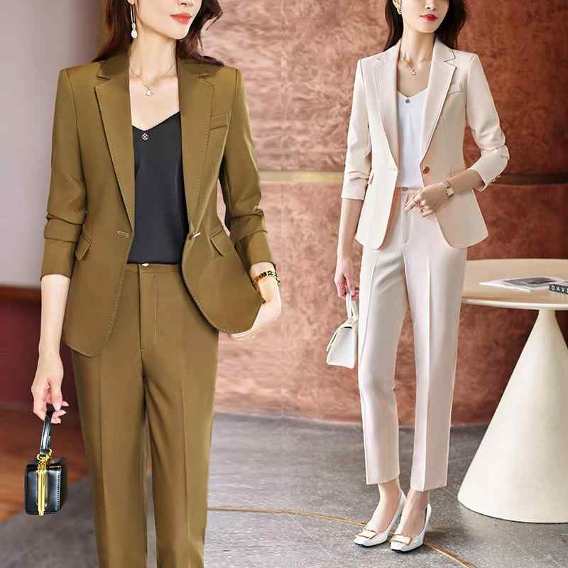 レディース ファッション フォーマル スーツ ビジネス ジャケット パンツ プロ セットアップ 女性用 春秋 ハイエンド 作業着 面接｜ラ・グラーヌ