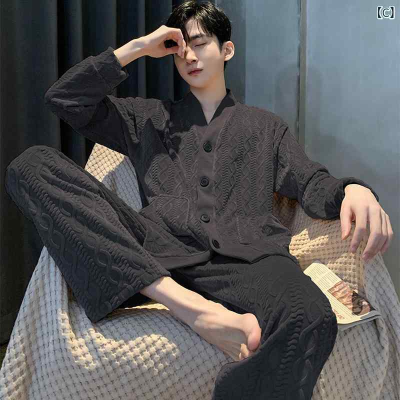 パジャマ メンズ 成人男性服 御部屋着 御部屋御召しもの ナイト爵御召しもの 今めかしい 伸び伸びする 心地好い 秋冬 生あたたかい 老人ホーム 馬鹿でかい大きさ セットアップ 上下仕掛ける