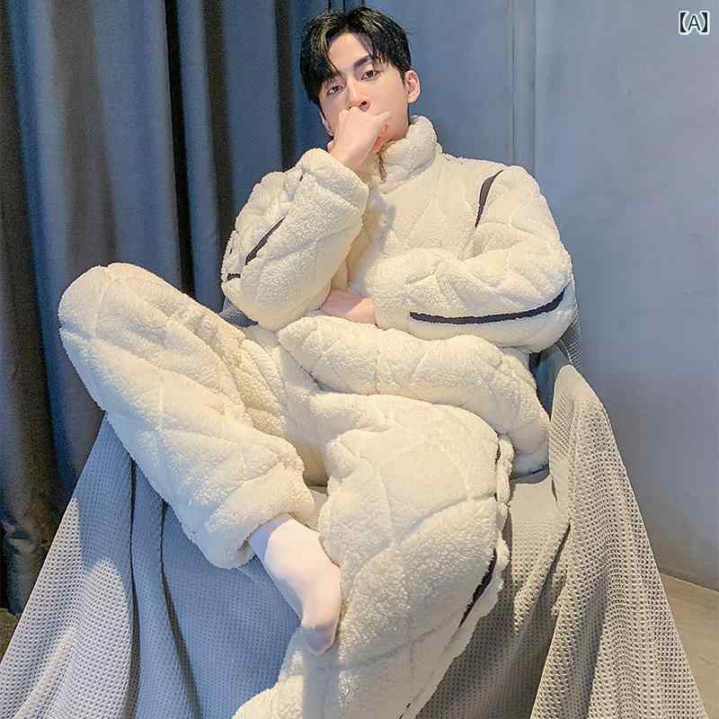 パジャマ 御部屋御召しもの メンズ 成人男性服 御部屋着 ナイト爵御召しもの 格好のいい 伸び伸びする 室内着 セットアップ 上下仕かける 朦々たる 生あたたかい 冬 キルティング