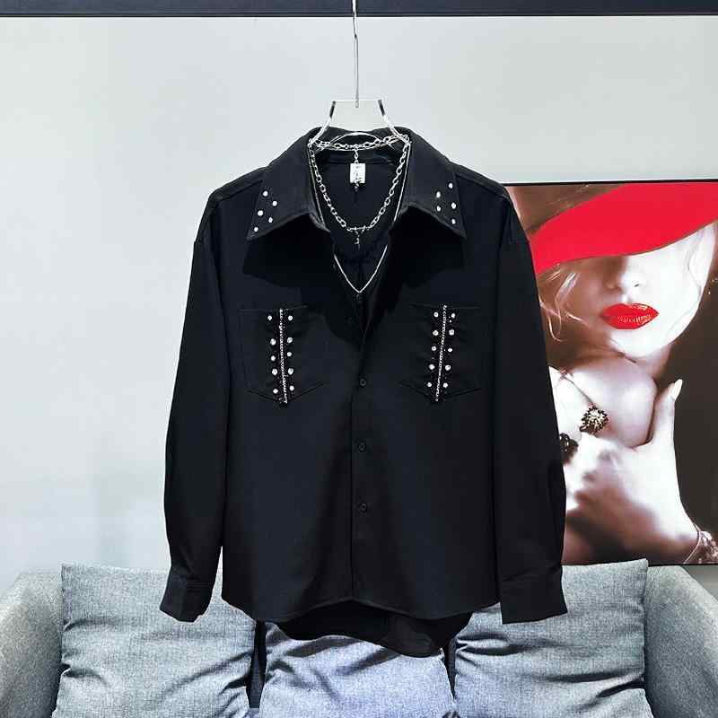 楽天市場】男性服 シャツ キラキラ ラメ入り シャツ ライン