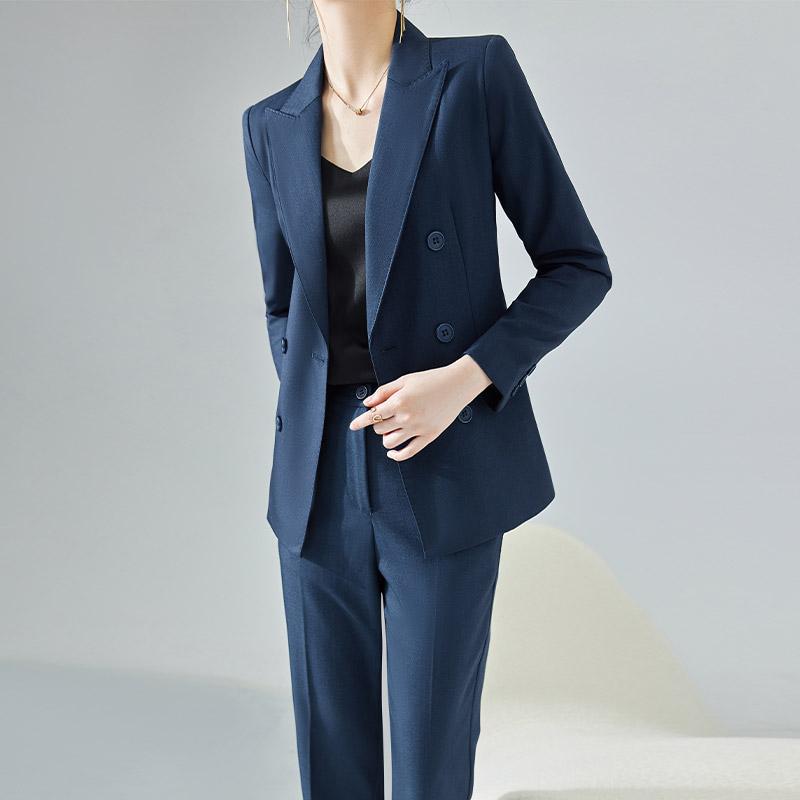 レディース ファッション トップス スーツ セット ジャケット ブレザー ズボン パンツ ロング シャツ カットソー 春秋 女性 清楚 衣料品 面接 仕事 ビジネス オフィス フォーマル カジュアル 作業服 婦人服