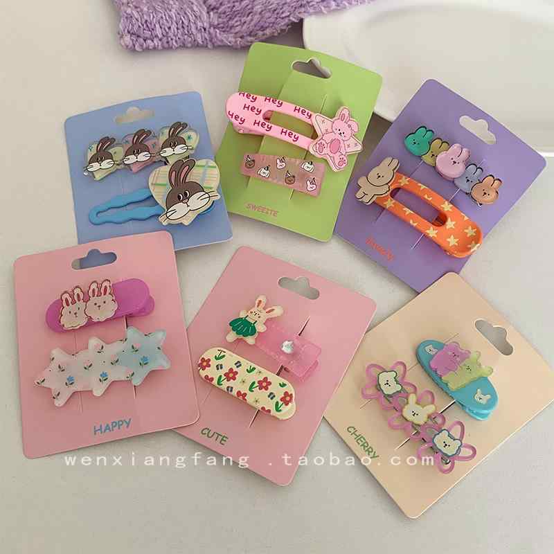 楽天市場】ヘアクリップ ウサギのヘアクリップ 【H46