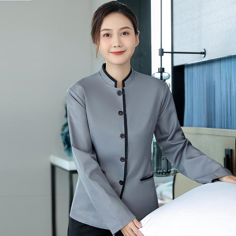 ホテル 清掃 スタッフ 作業着 長袖 レディース 秋冬服 不動産 ショッピング モール ハウス クリーニング 制服 スーツ トップス パンツ 業務用 ユニフォーム