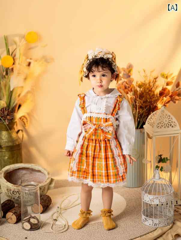 赤ちゃん ベビー フォト ファッション 服 写真 撮影 小道具 レトロ スタジオ 衣装 かわいい おしゃれ 韓国 ドレス｜ラ・グラーヌ