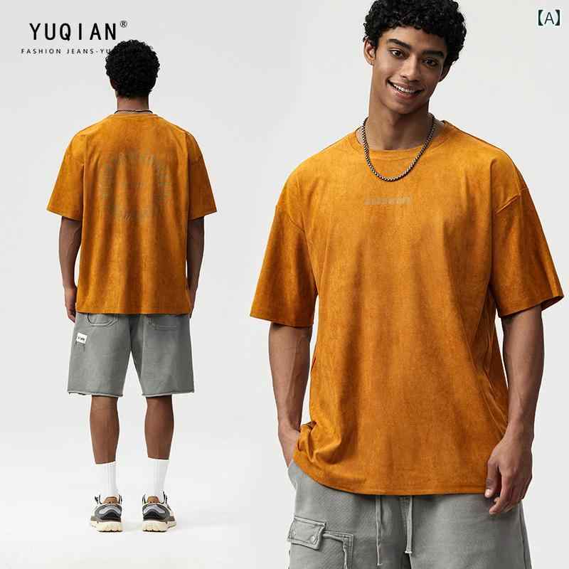Ｔシャツ 夏 メンズ トップス オーバーサイズ ゆったり 紳士服 サマー tシャツ 半袖 ゆったり 涼しい 快適 レトロ カジュアル グラデーション