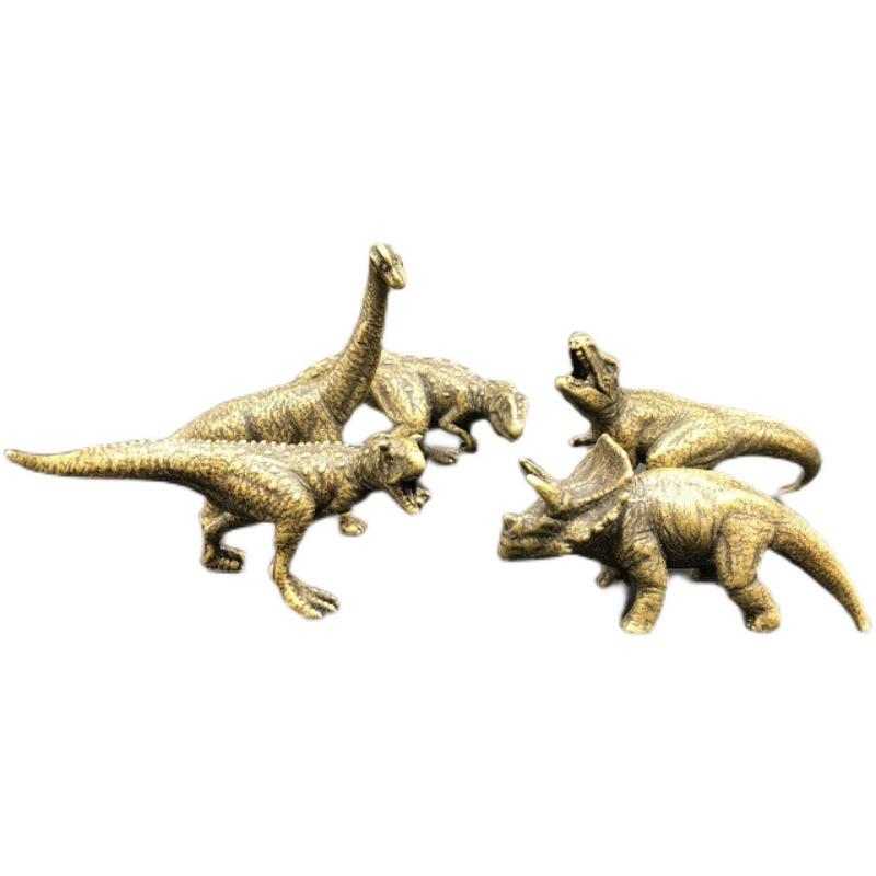 中国風 アクセサリー 置き物 銅 恐竜 ハンドル ミニ トリケラトプス メガロドン ティラノサウルス ブラキオサウルス ティラノサウルスレックス ミニ 恐竜 装飾品
