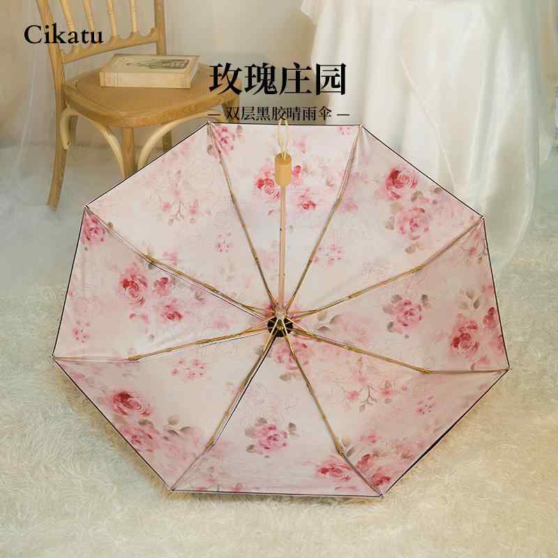 折りたたみ傘 晴雨兼用 レディース 軽量 ポータブル 二層 ビニール 日よけ 傘 女性用 日焼け防止 紫外線防止 折畳 傘