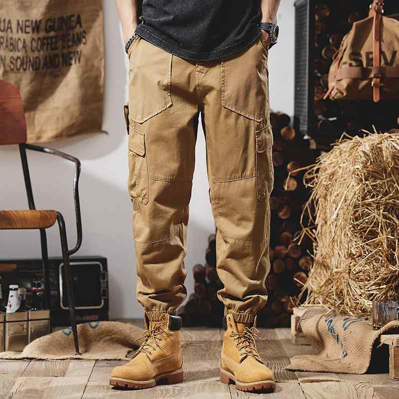 メンズ アウトドア パンツ ボトムス マウンテン ハイエンド レトロ ウォッシュ コットン オーバー オール カジュアル パンツ 春 アメリカン レギンス パンツ 男性用 ファッション