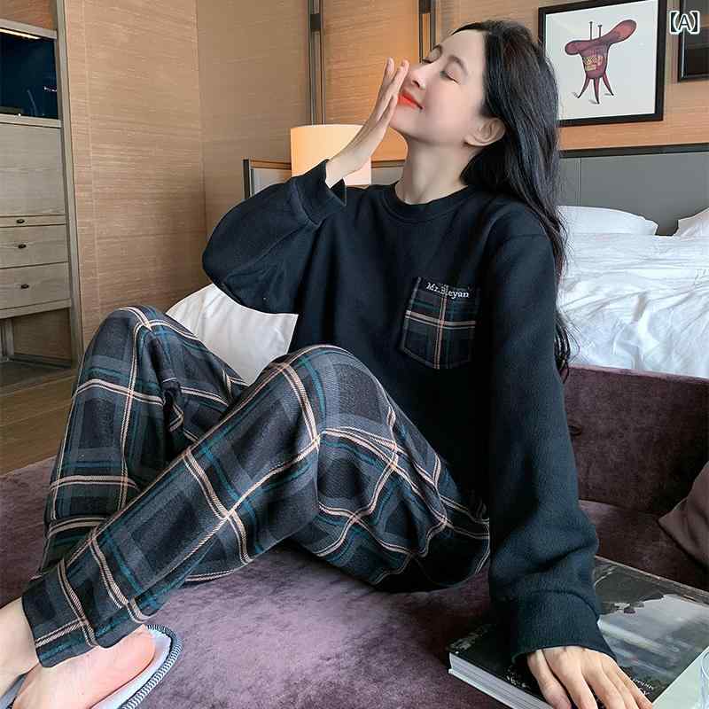 パジャマ お座敷着 お座敷お召しもの レディース 亭主もち服 亭主もち用 伸び伸びする セットアップ 上下仕掛ける 時間冬 朦々たる 防寒 長袖 介護ホーム 照合のしるし 柄 生あたたかい メンズファッション-その他