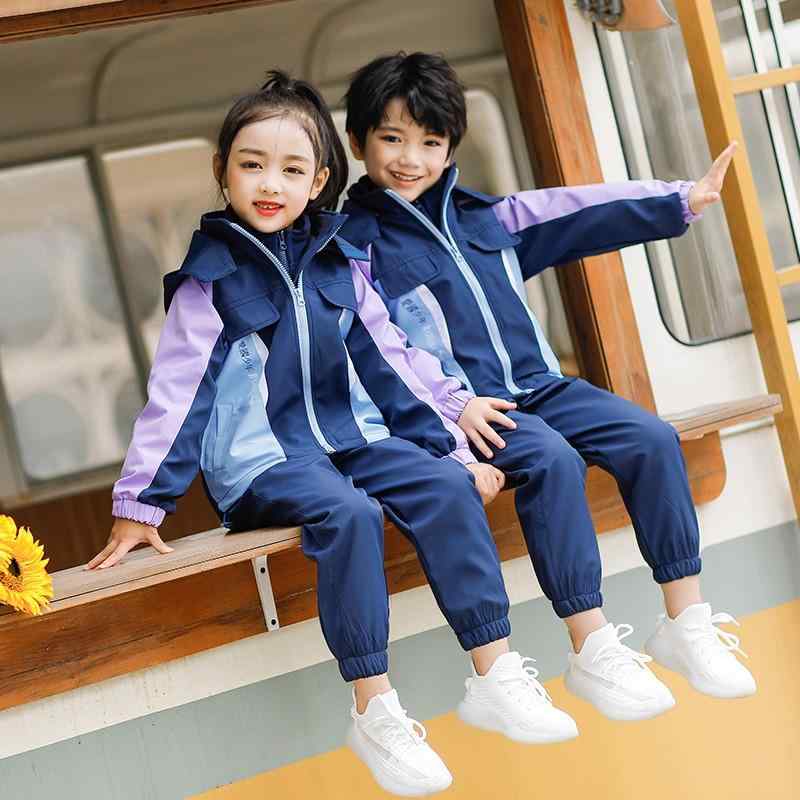 子供服 小中学校 秋冬 スリーピース ジャケット セットアップ 幼稚園 カジュアル 防寒 防風 軽量 快適 運動着 スポーツ ウェア｜ラ・グラーヌ