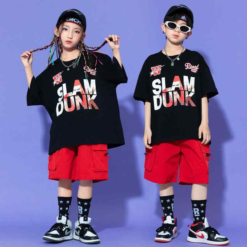 子供服 セットアップ 女の子 男の子 ストリート ヒップホップ イベント ダンス パフォーマンス ステージ 衣装 カジュアル おしゃれ