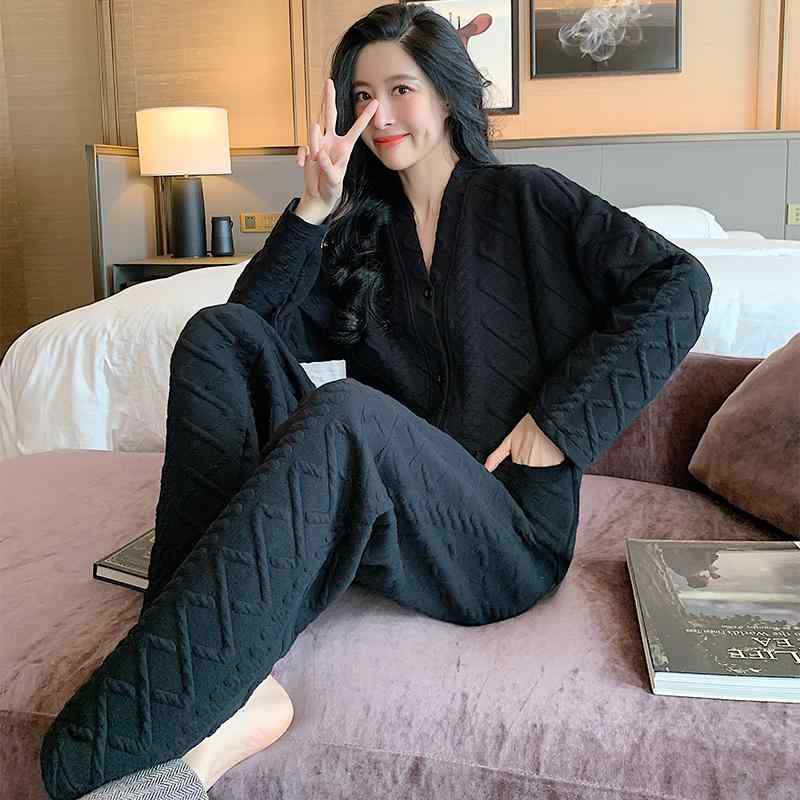 パジャマ レディース お上さん服 お上さん用 御部屋着 御部屋お召しもの 心地よい 格好のいい 伸び伸びする セットアップ 上下書き割り 秋冬 妊婦 産後 介護ホーム 生あたたかい 大きめ