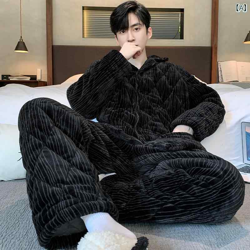 パジャマ 御部屋着 御部屋御召しもの メンズ 成人男性服 ナイト爵御召しもの 格好のいい 伸び伸びする 心地よい セットアップ 上下仕かける 生あたたかい 朦々たる キルティング 秋冬