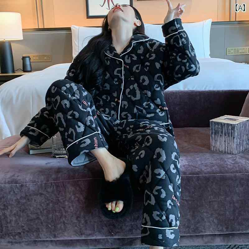 パジャマ 部屋着 ルームウェア レディース 婦人服 女性用 かわいい おしゃれ リラックス カジュアル セットアップ 上下セット 秋冬 厚手 キルティング
