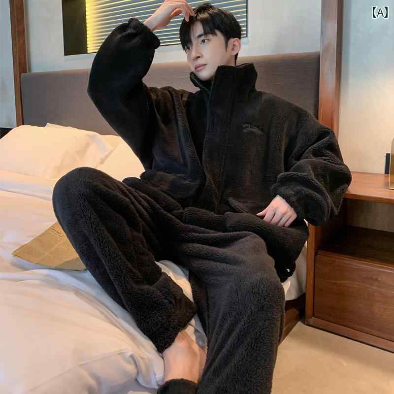 パジャマ 御部屋着 メンズ 成人男性服 御部屋御召しもの ナイト爵御召しもの 今めかしい 伸び伸びする セットアップ 上下仕掛ける 秋冬 朦々たる 生あたたかい 老人ホーム