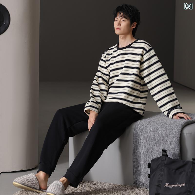 パジャマ 部屋着 ルームウェア メンズ 紳士服 ナイトウェア おしゃれ リラックス セットアップ 上下セット 秋冬 厚手 6,746円