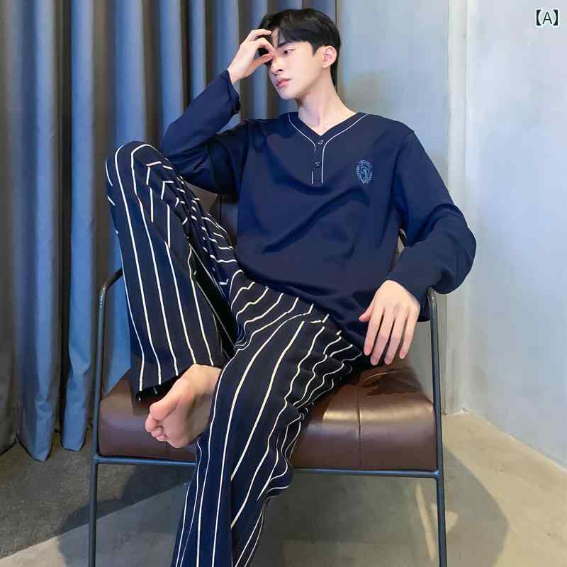 パジャマ 御部屋着 メンズ 成人男性服 御部屋お召しもの ナイト爵お召しもの 格好のいい 伸び伸びする セットアップ 上下書き割り 心地よい 烏兎冬 長袖 大きめ