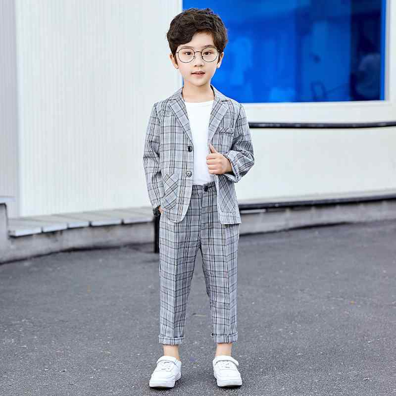 子供服 キッズ 春秋 スーツ パンツ ジャケット シャツ セット カジュアル 男の子 写真 撮影 発表会 衣装 おしゃれ