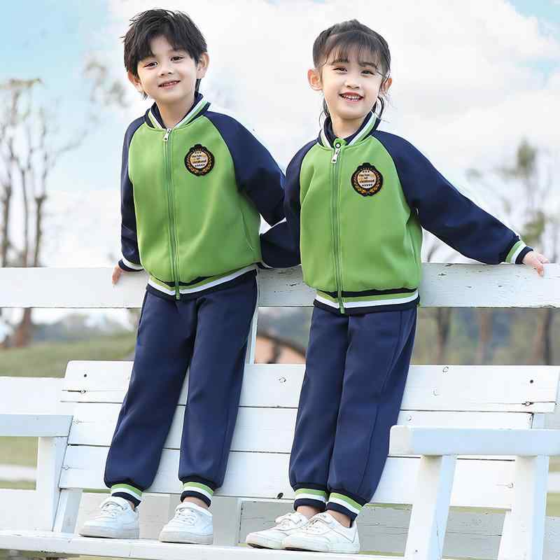 キッズ 子供服 ファッション 幼稚園 制服 春 小学校 少年 少女 野球 ユニフォーム スポーツウェア セット 長袖 おしゃれ かわいい グリーン